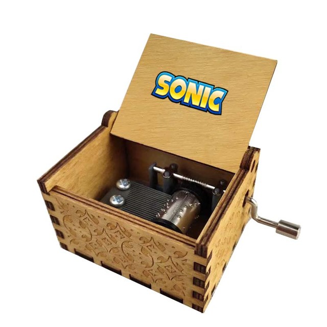 Sonic The Hedgehog Cartoon Music Box, Periférico de Jogo, Moda criativa, De  madeira retrô, Clássico, Dobragem